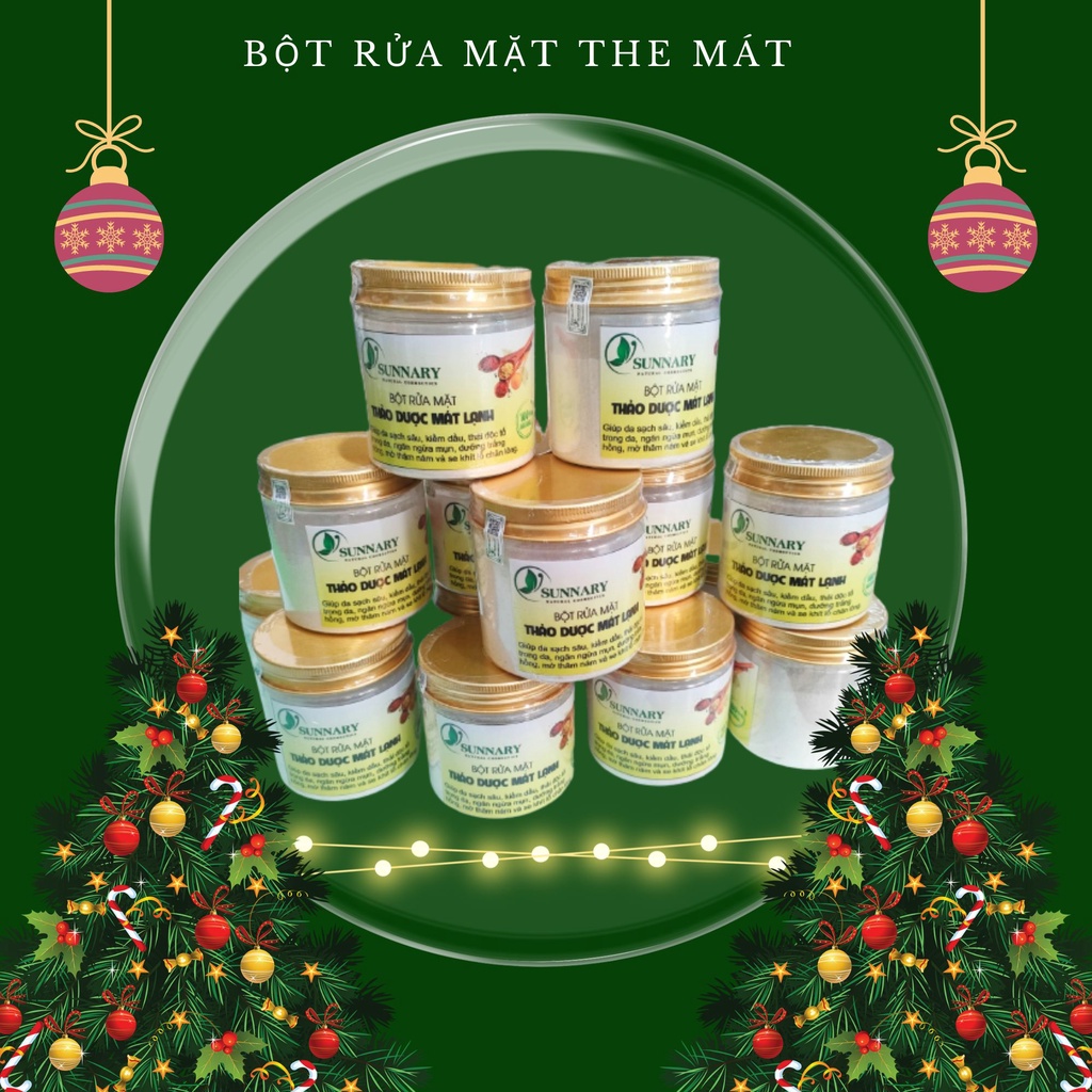 Bột rửa mặt thảo dược cực The mát