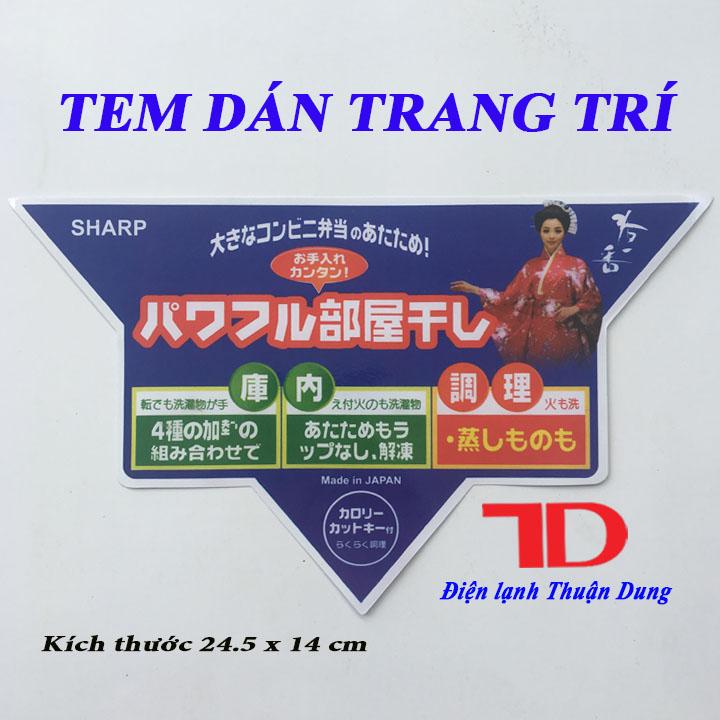 Tem dán trang trí hàng nội địa nhật