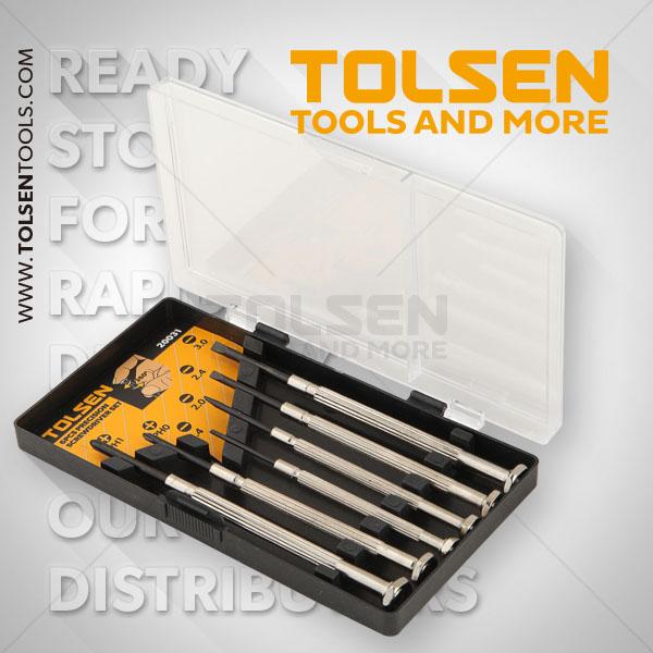 BỘ VÍT SỬA ĐỒNG HỒ 6 CÂY- 20031-TOLSEN