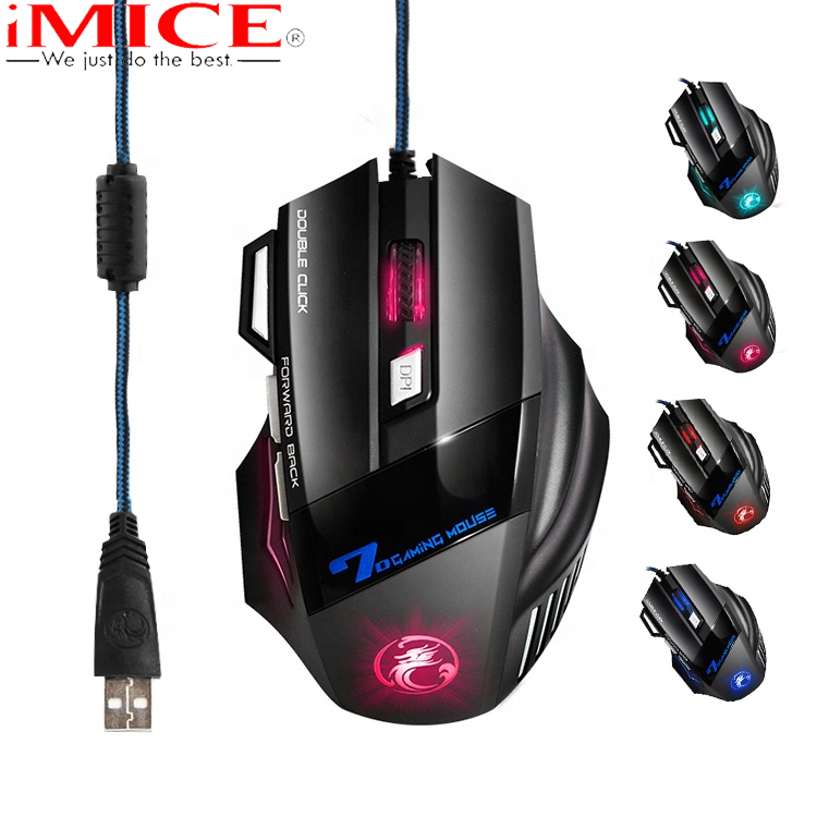 IMICE X7 gaming mouse with 7 color led parachute / Gaming Mouse