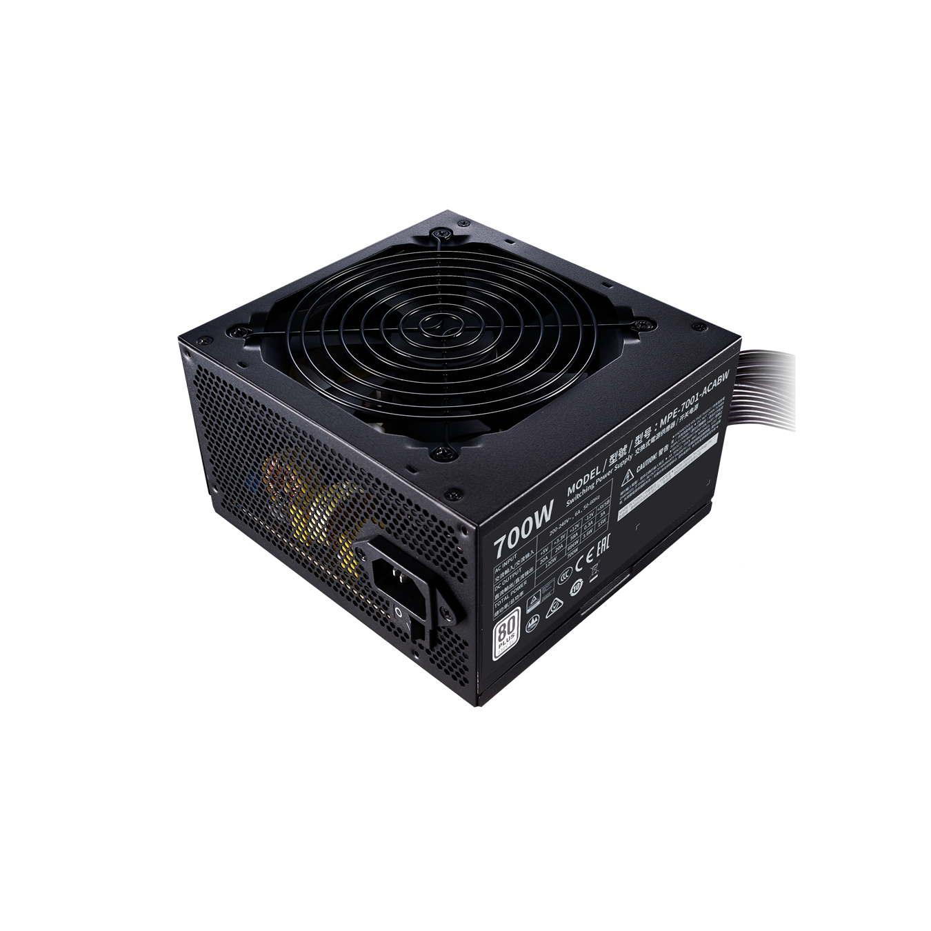 Nguồn máy tính Cooler Master MWE 700 WHITE 230V - V2