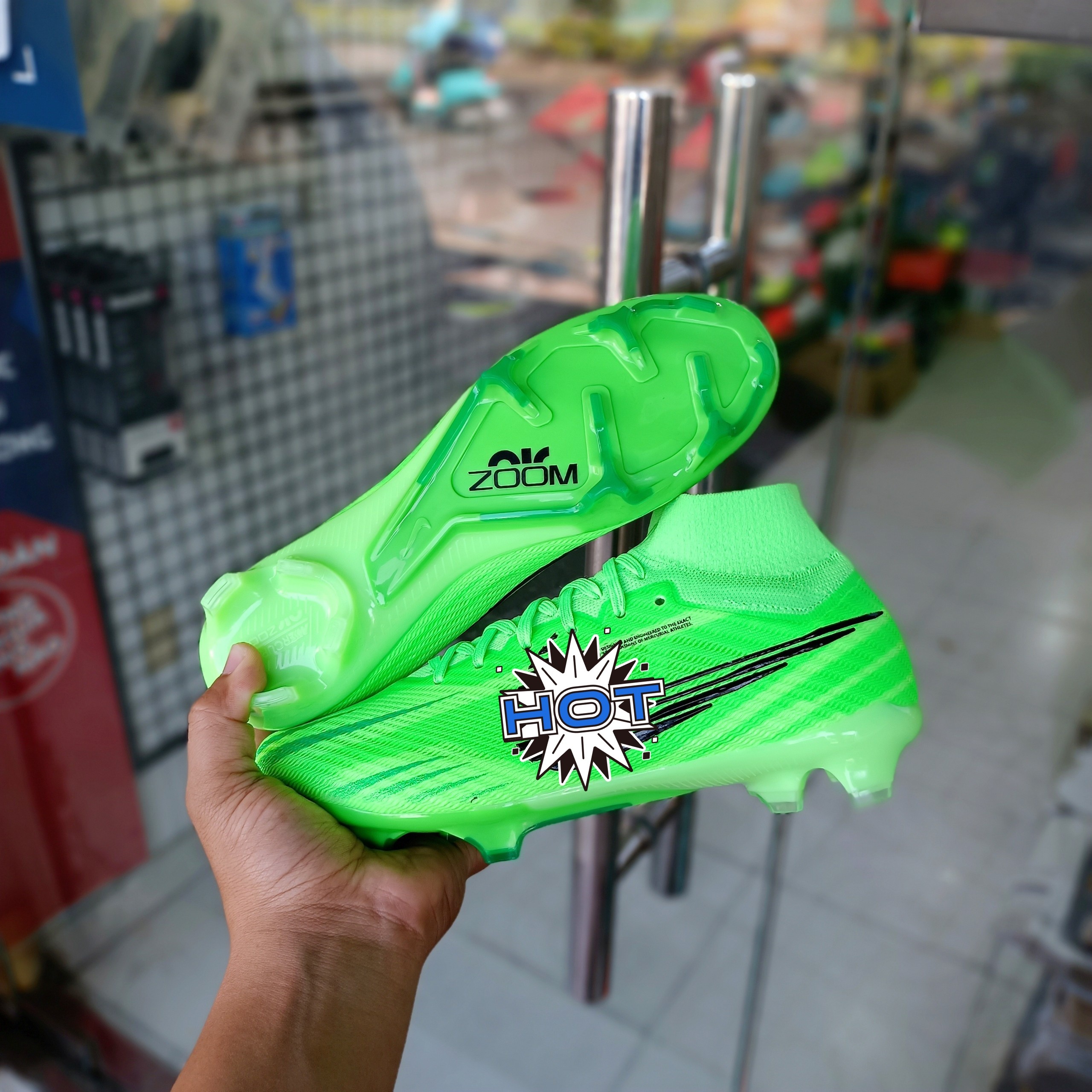giày đấ bóng mercurial superfly 9 elite fg ( tặng kèm tất + túi rút hộp )