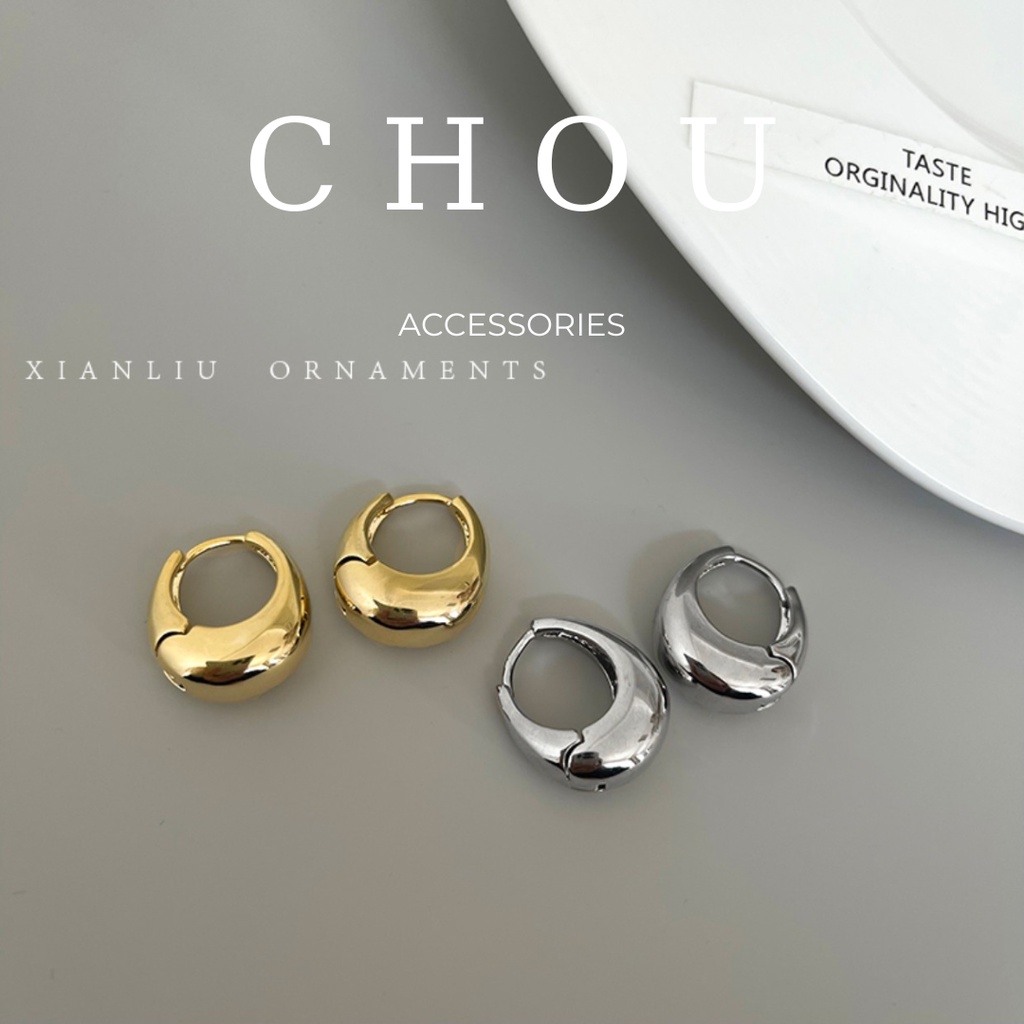 Bông Tai, Khuyên Tai Basic Oval | CHOU ACCESSORIES |