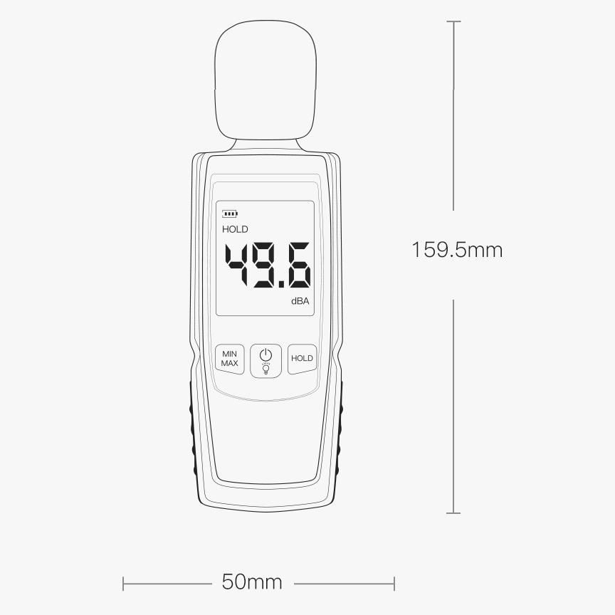 [Xiaomi Duka] Máy đo độ ồn, máy đo âm thanh cầm tay