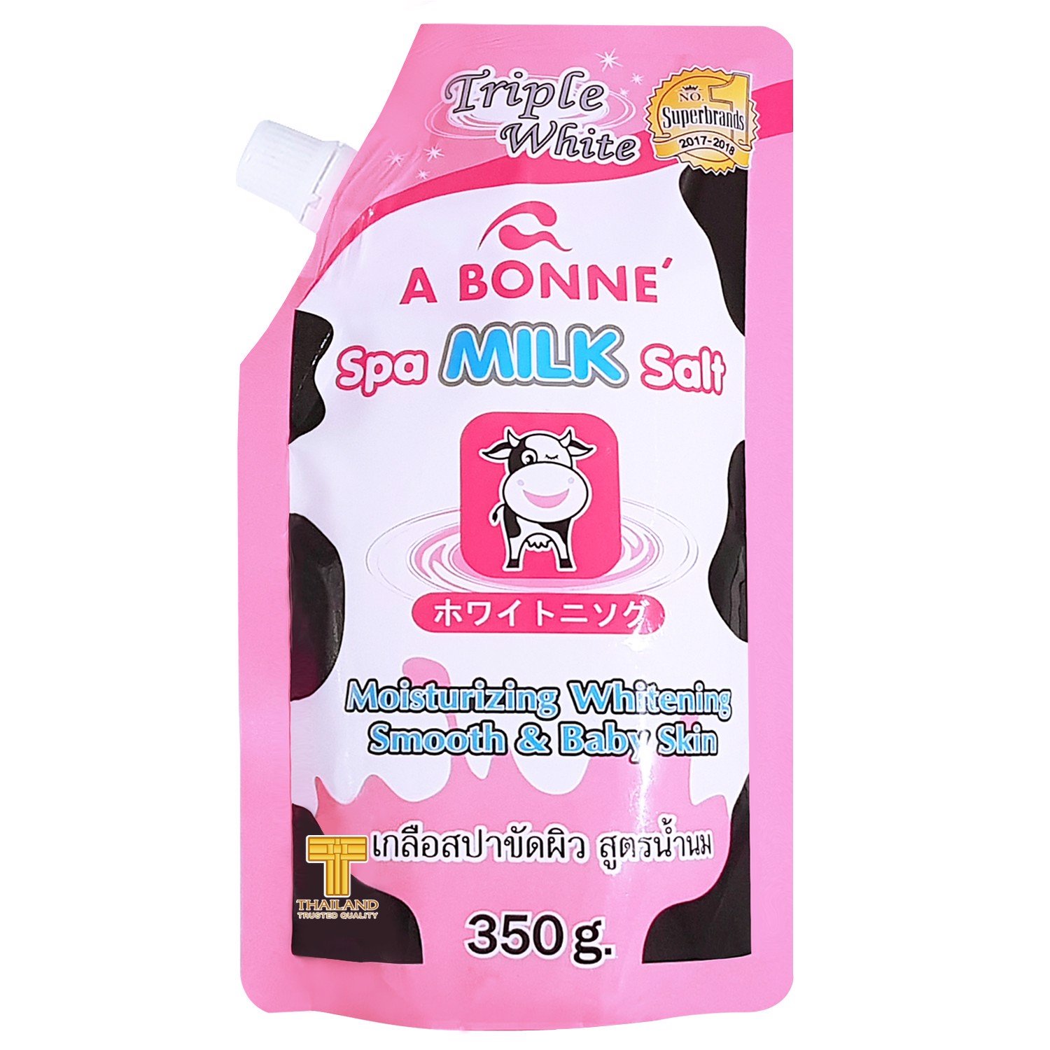Muối tắm tẩy tế bào chết chiết xuất sữa bò a bonne spa milk salt 350g