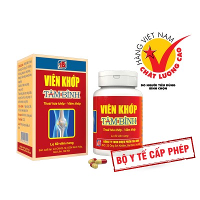 Viên khớp Tâm Bình (Hộp 60 viên)