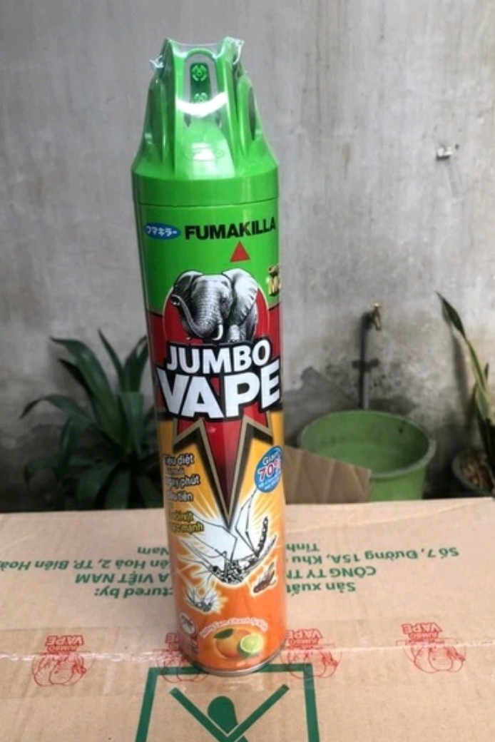 Bình xịt muỗi Jumbo hương chanh chai 600ml