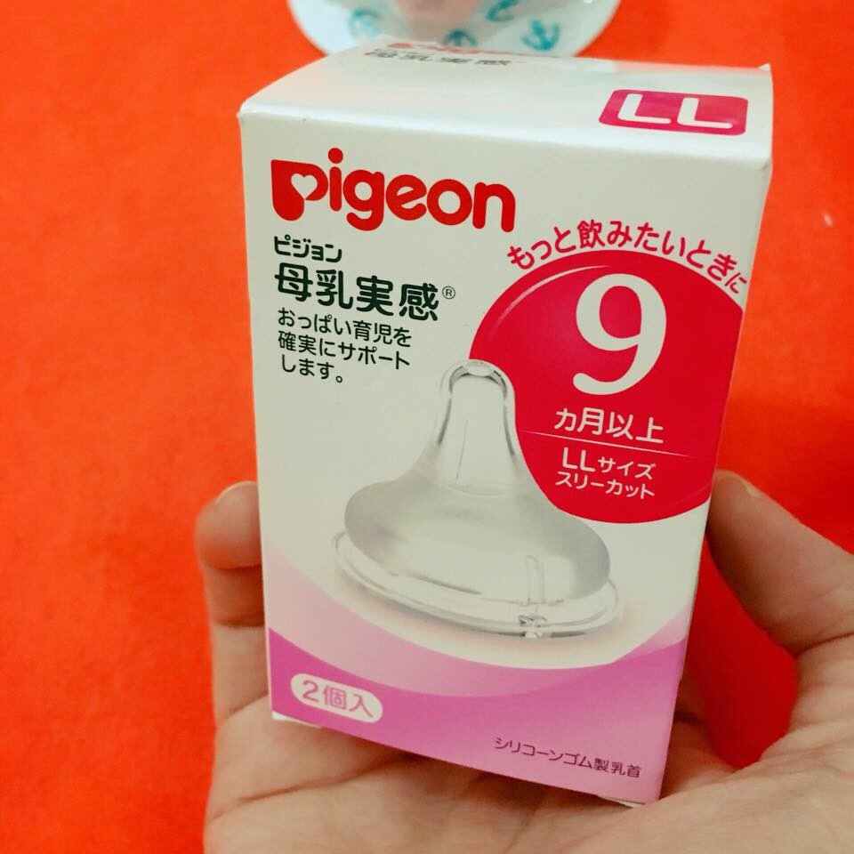Núm ti thay thế bình pigeon cổ rộng size S,M,L,LL