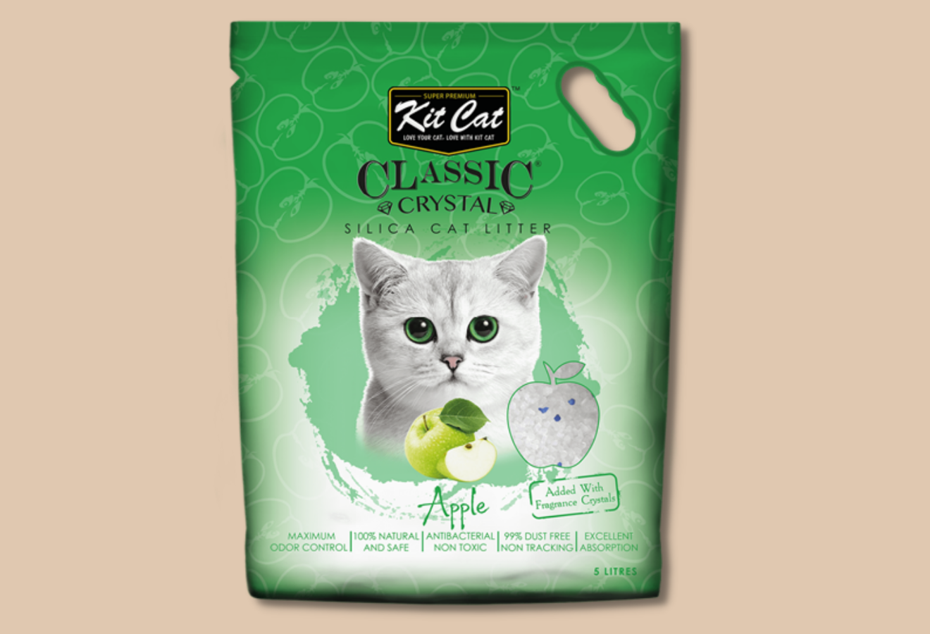 KITCAT CLASSIC - CÁT THỦY TINH CHO MÈO 5L