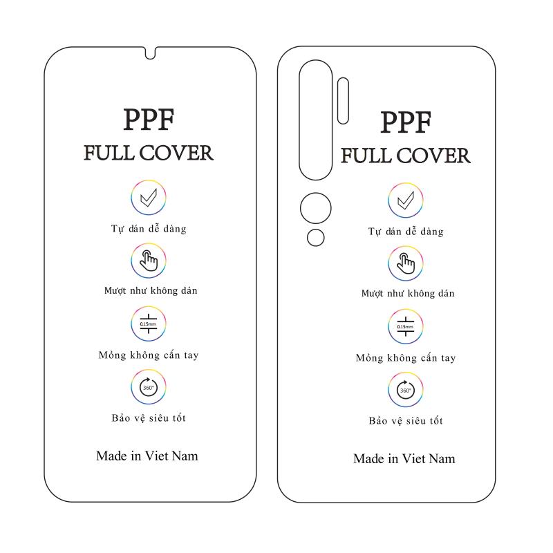 Dán dẻo ppf xiaomi cc9 pro - mi note 10 - mi note 10 pro