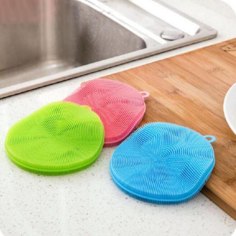Miếng Rửa Chén Bát Silicon Siêu Sạch