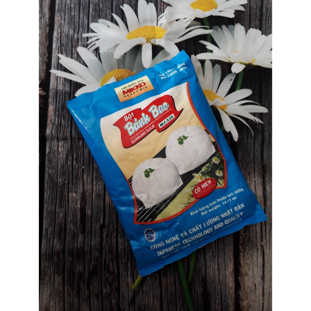 Bột bánh bao Bột bánh bao mikko 1kg cao cấp, nguyên liệu làm bánh bao, chế biến thức ăn, nhà bếp