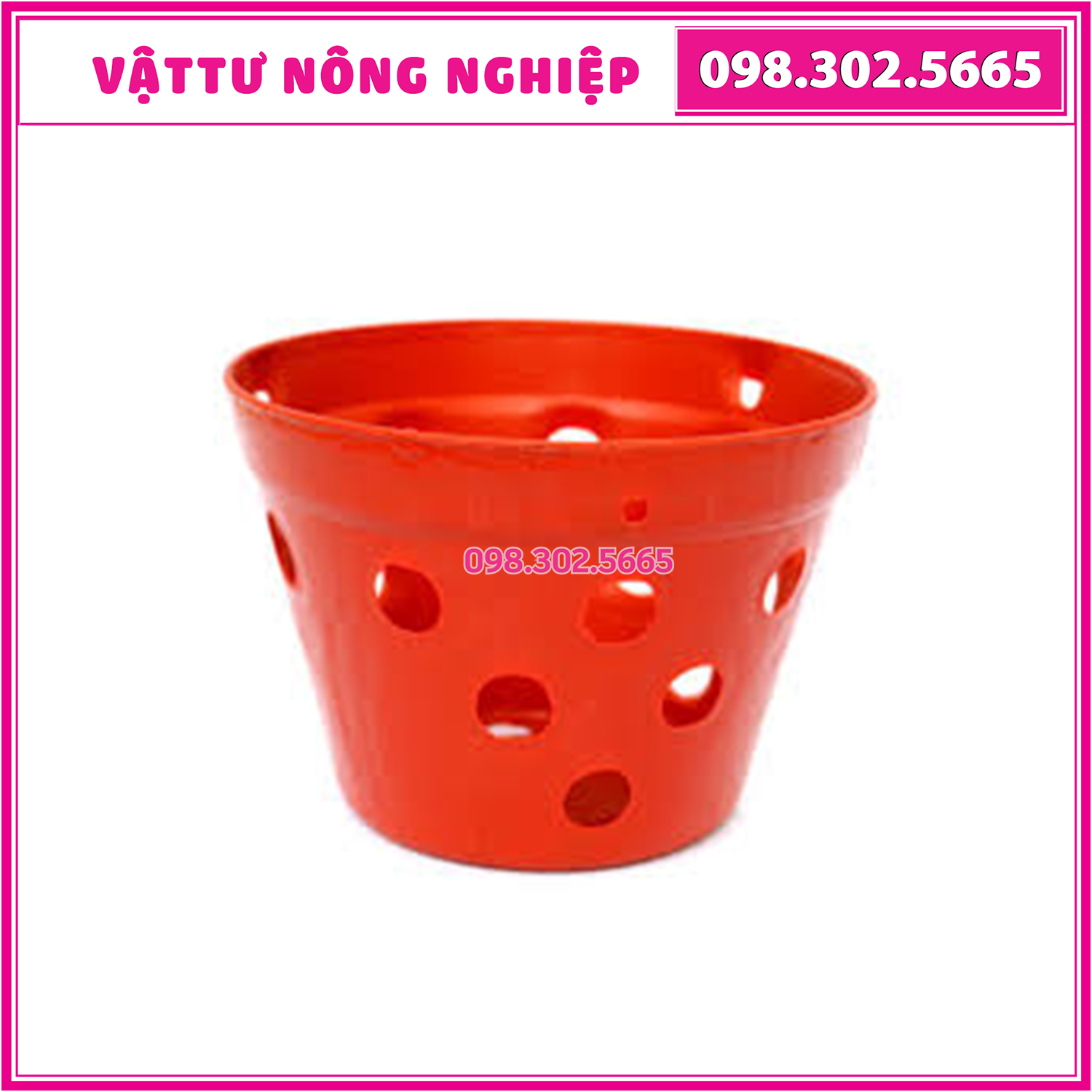 Combo 10 Chậu nhựa trồng hoa lan giả đất nung đường kính 20cm