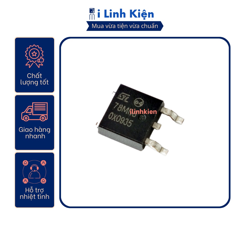 78M08 IC ổn áp 8V 0.5A TO-252