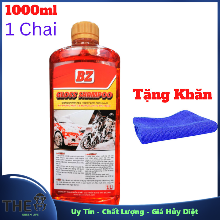 Dung dịch rửa xe bz gloss shampoo 1000ml