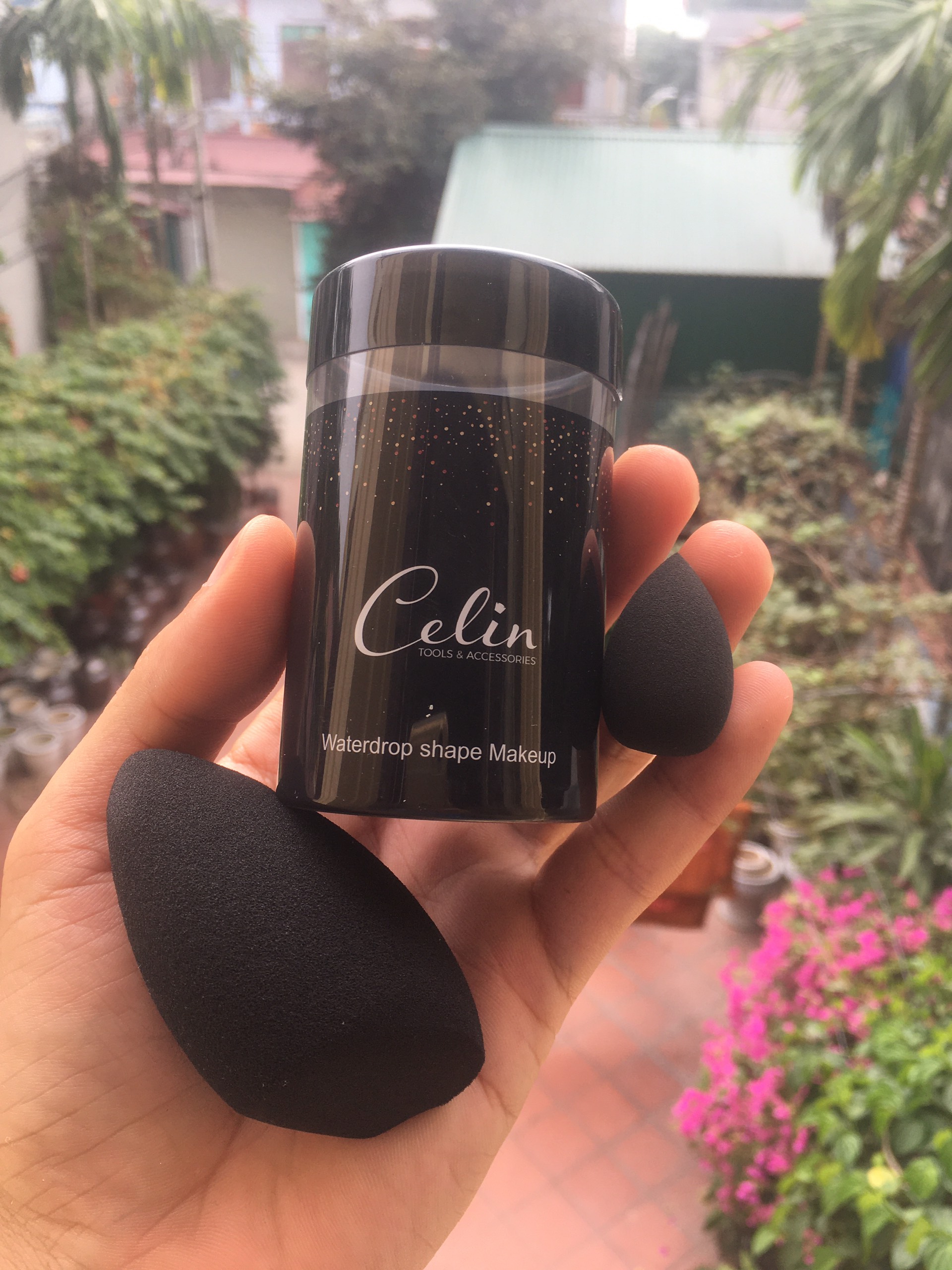Hộp bông mút Celin 3 món cực mềm mại ăn phấn