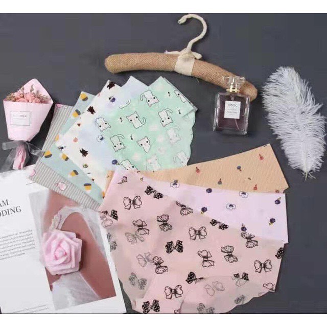 Set 5 Quần Lót Đúc Su Hoa Điều Hoà Mát lịm