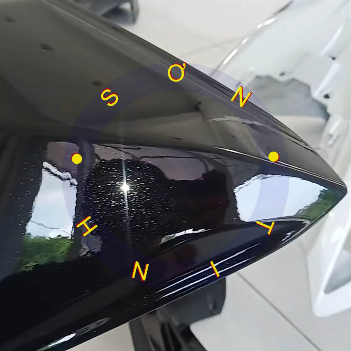 Chai sơn xịt sơn xe máy Samurai MÀU ĐEN LẤP LÁNH h255 ánh kim