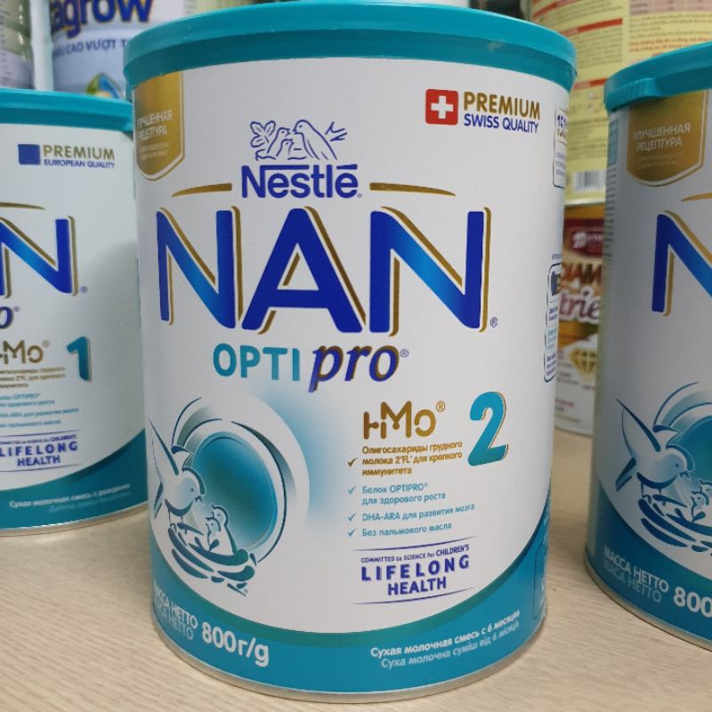 [MẪU MỚI HMO] Sữa Bột Nan Nga Số 1,2,3,4 - 800G DATE 2022