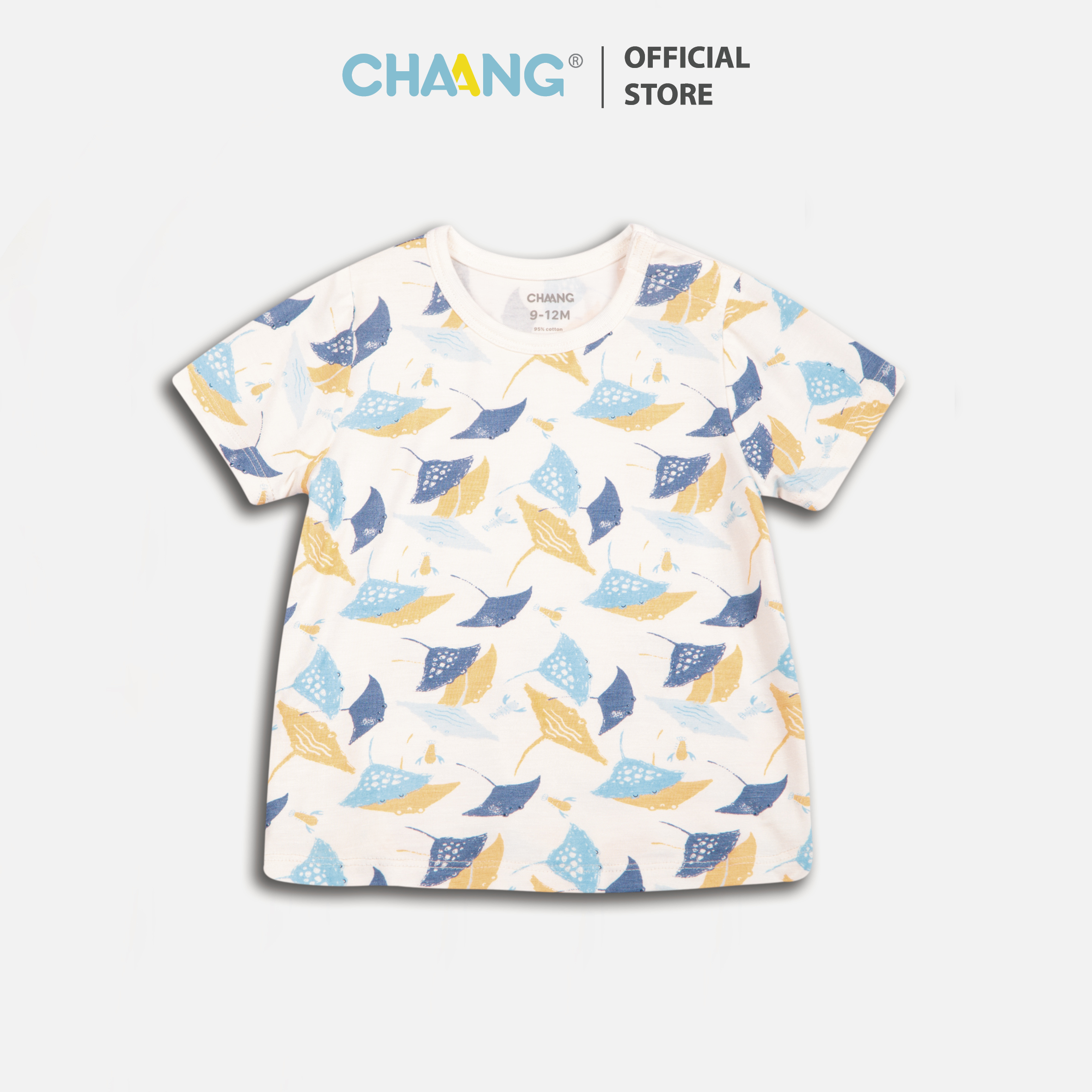 [CHAANG]Áo phông cộc tay Sea cá đuối cho bé Chaang