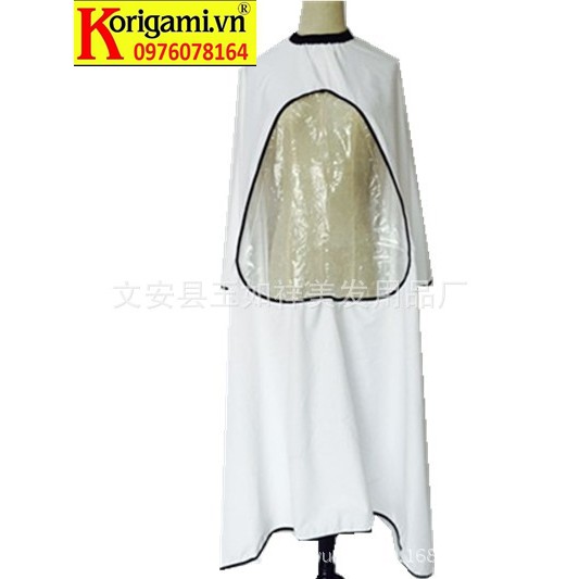 ÁO CHOÀNG CẮT TÓC CÓ KÍNH - Đen
