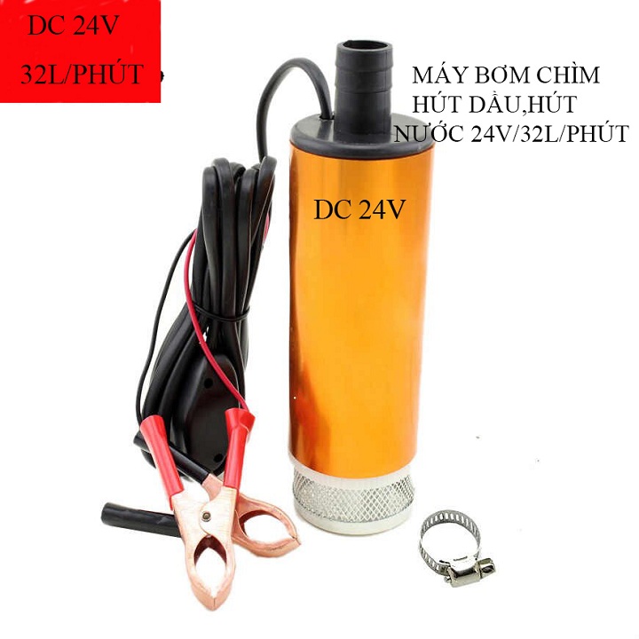bơm chìm hút xăng dầu 24v - 30l/phút