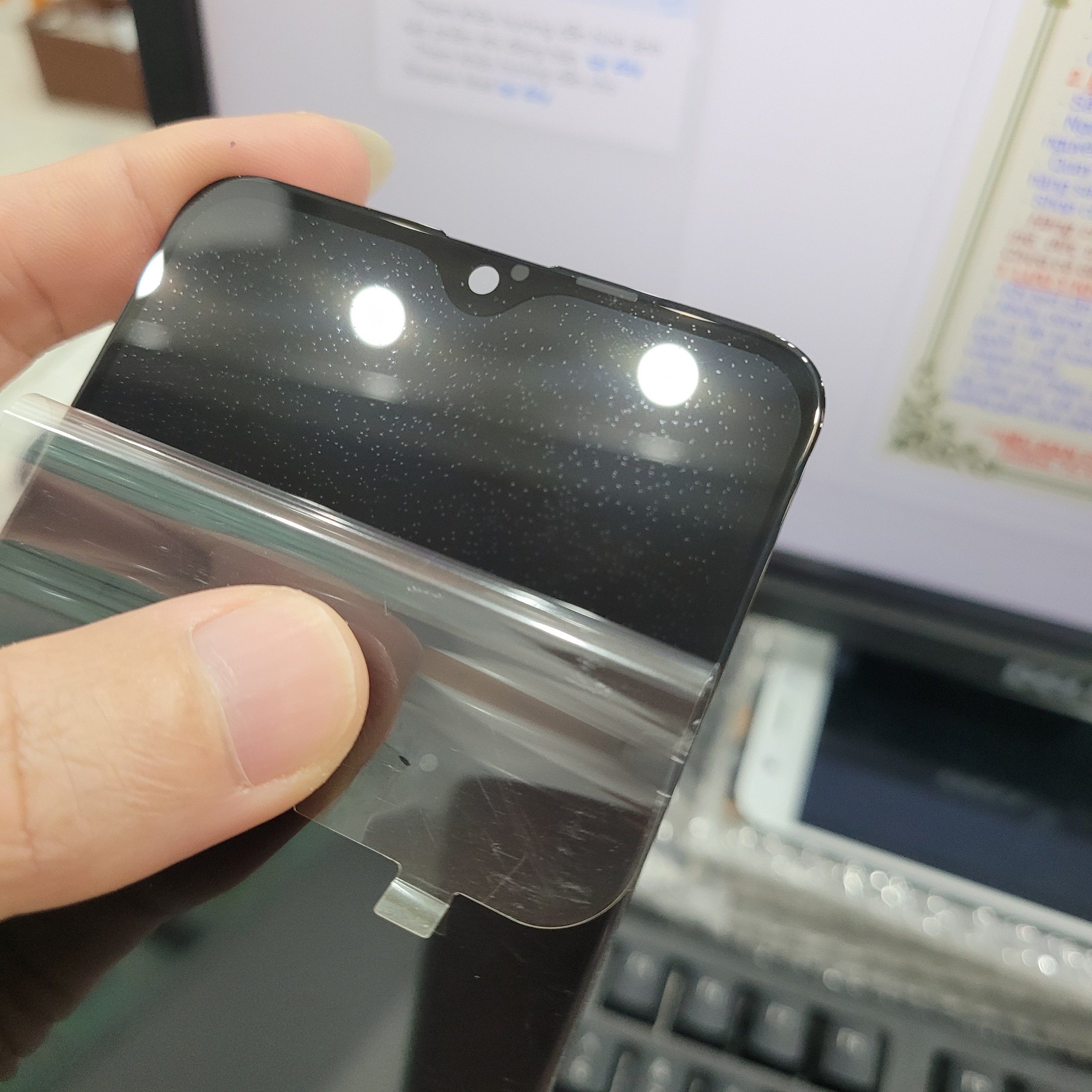 Màn Hình Tương Thích OP Realme 3 Pro (tặng keo dán + cường lực)