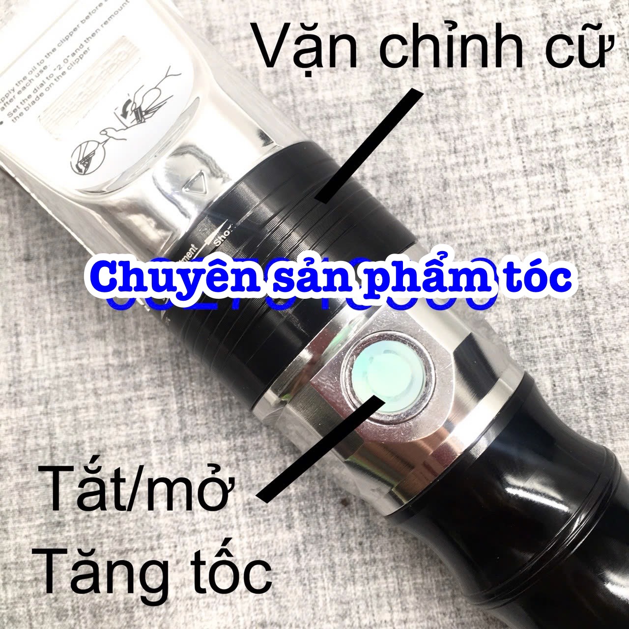 Tông đơ cắt tóc pin trâu HUAERBO B60