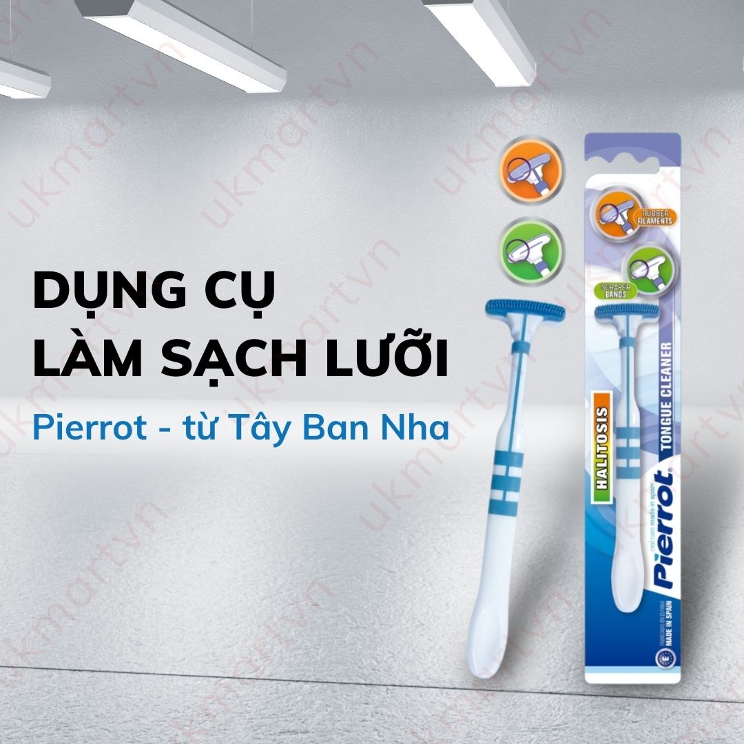 Dụng Cụ Vệ Sinh Cạo Lưỡi Pierrot 1 Cây