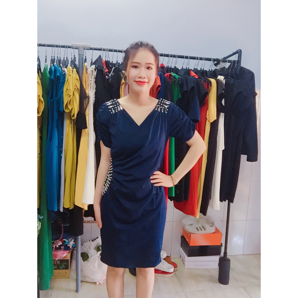 Đầm nữ thiết kế xoắn eo sang trọng, che khuyết điểm