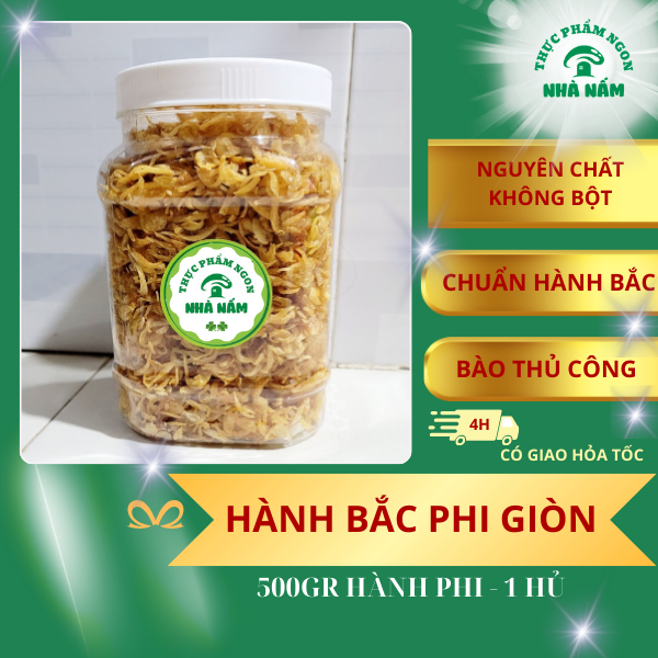 Hành Bắc Phi Khô - Giòn Thơm - Sạch - Không Bột - 500g"