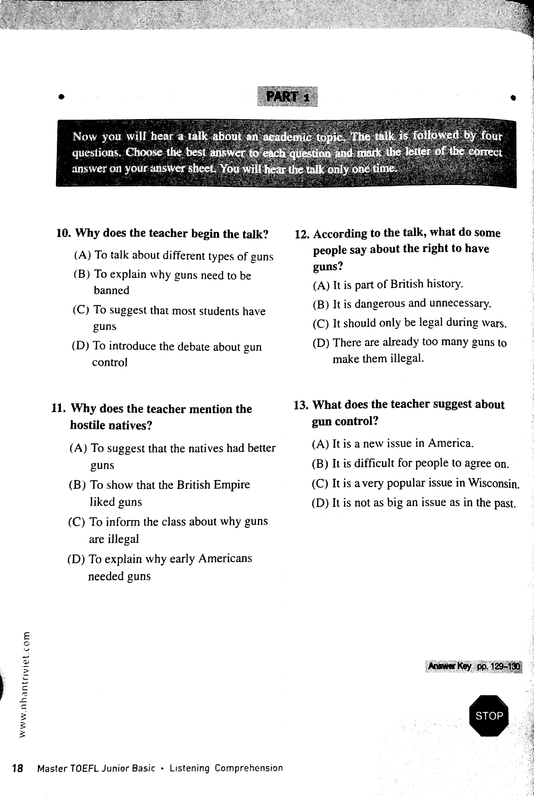 Sách Fahasa - Master TOEFL Junior - Basic (Cefr Level A2) - Listening