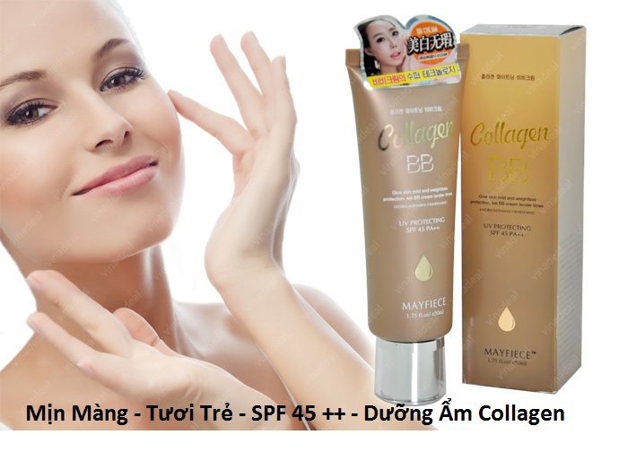 [HCM]Kem Nền BB Collagen Hàn QuốcCho  Mịn Màng Tươi Trẻ Tự Nhiên