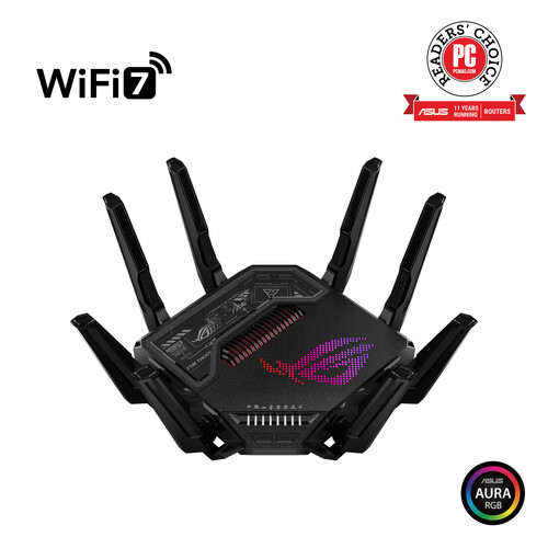 Bộ phát wifi asus rog rapture gt-be98 pro wireless quad-band multi-gig gaming router