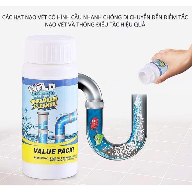 Bột Thông Ống Nước Siêu Mạnh