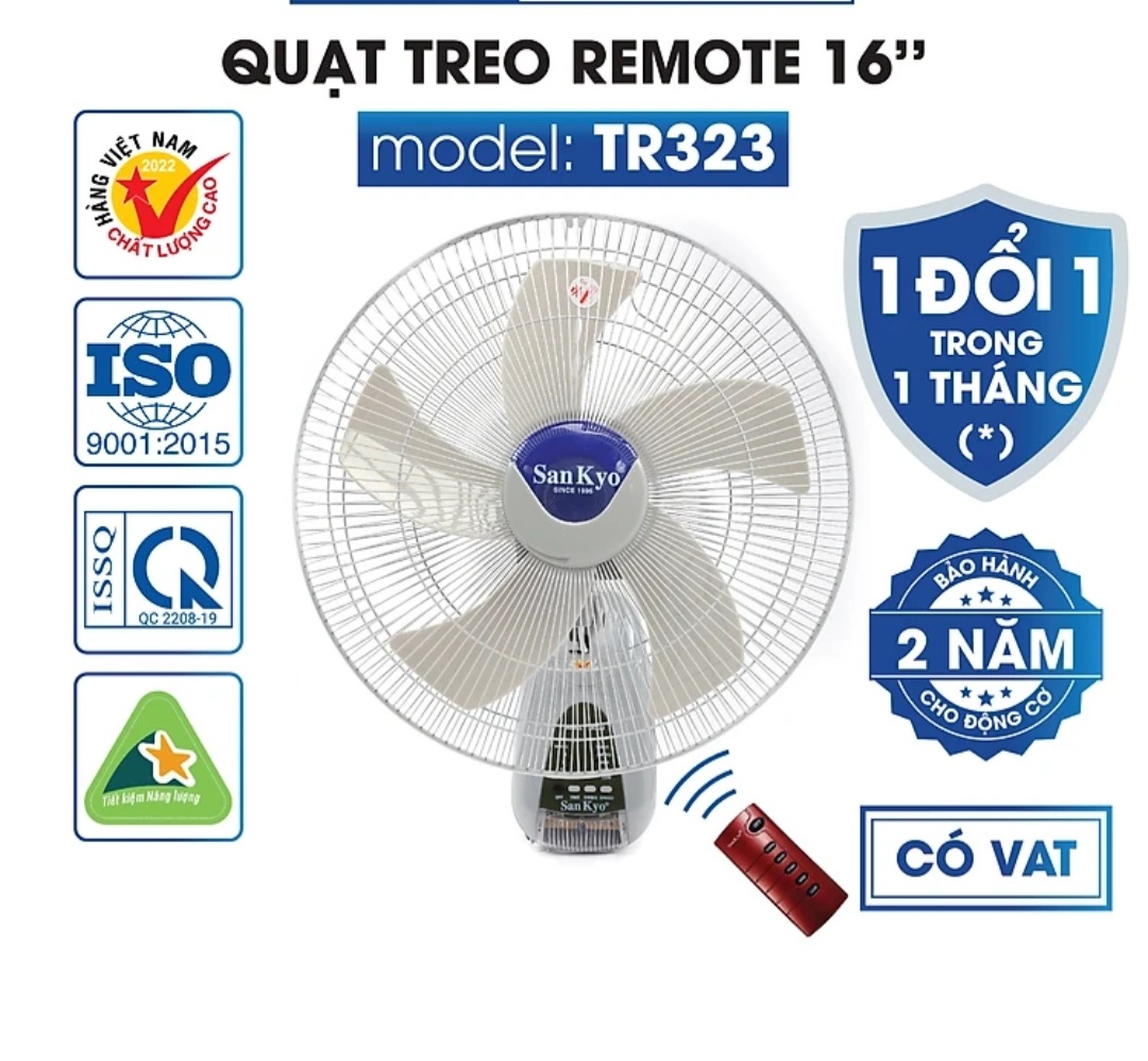 Quạt treo Remote sankyo 323