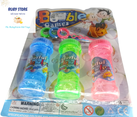 VỈ ĐỒ CHƠI BỘ THỔI BONG BÓNG XÀ PHÒNG