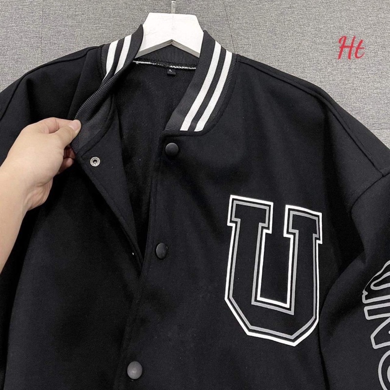 Áo bomber gió chữ u h2a