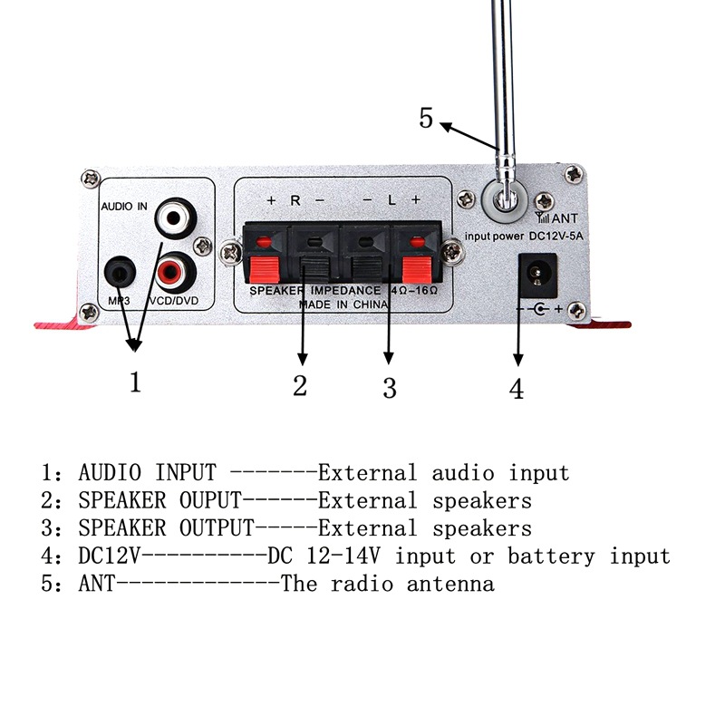 amly mini bluetooth kentiger HY-502S  - KHÔNG NGUỒN