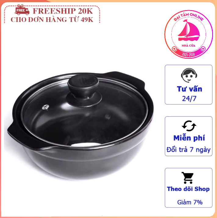 Nồi đất 1000, 2000ml cao cấp