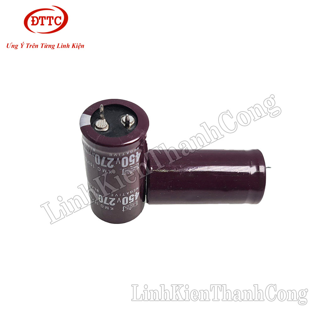 Tụ 270uF 450V Chân Cứng (25x50mm)
