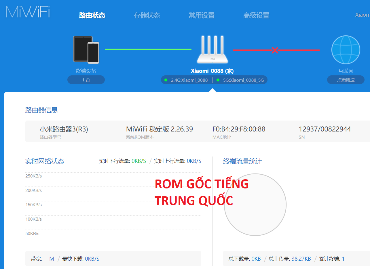Phát WIFI XIAOMI GEN 3 Router chuẩn AC [ Tiếng Việt ] tốc độ cao Rom PADAVAN
