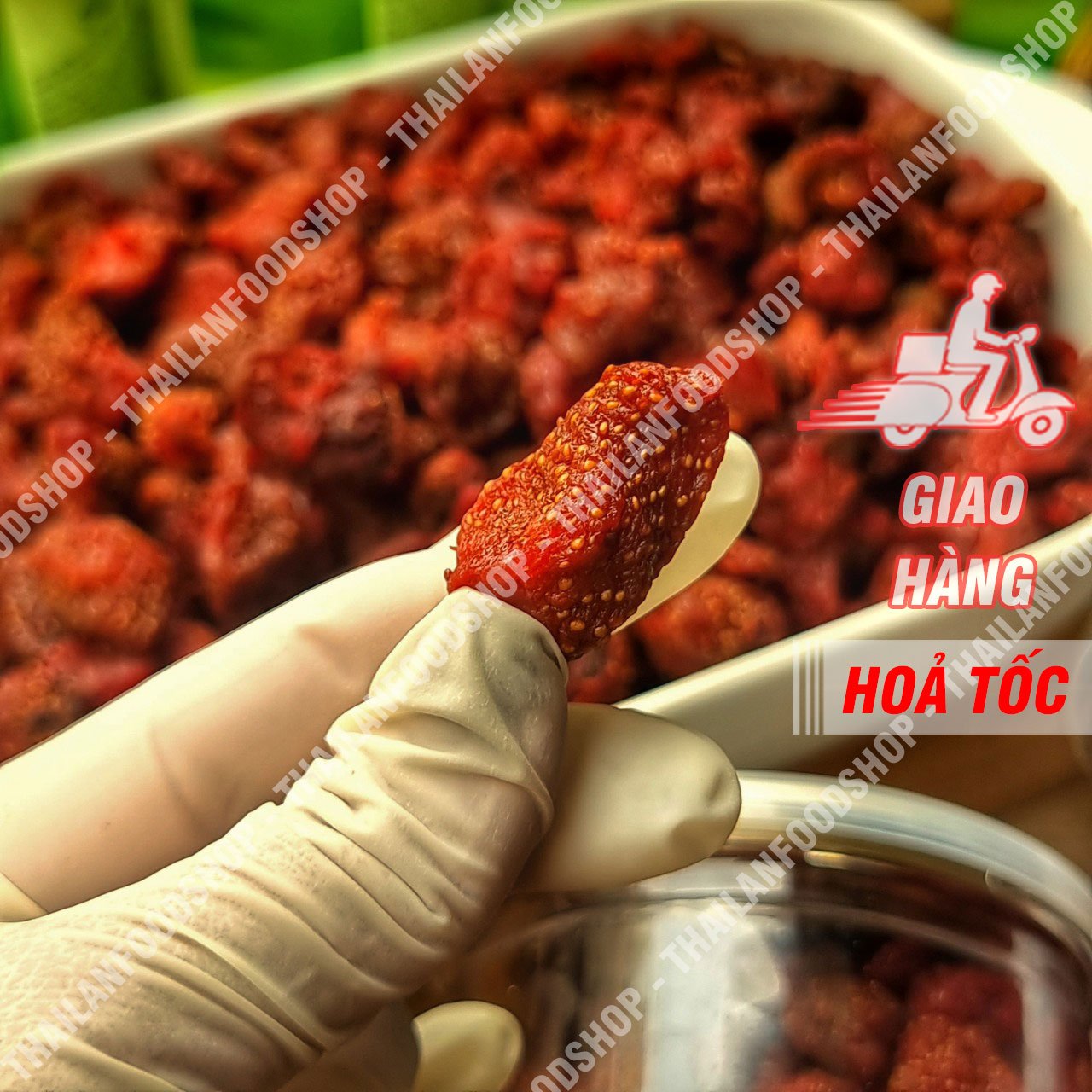 Dâu Tây Sấy Dẻo Đà Lạt - Lon 500gr