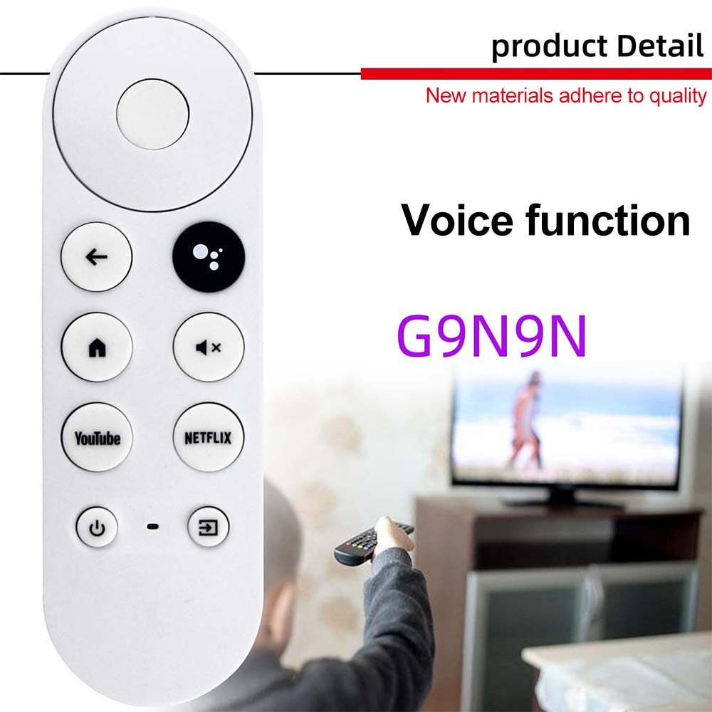 New Replacement Remote Control G9N9N Fits For Chromecast 4K Google TV Voice Bluetooth IR