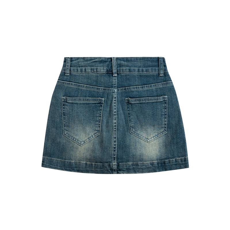 [Nhập LazXuHuong02 - giảm 25k đơn từ 199k] Chân váy quần denim co giãn SAND BLUE - Whattowear