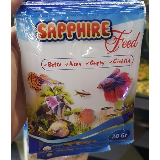 Thức ăn cao cấp Sapphire Feed cho cá cảnh Betta - Neon - Guppy - Lichlid