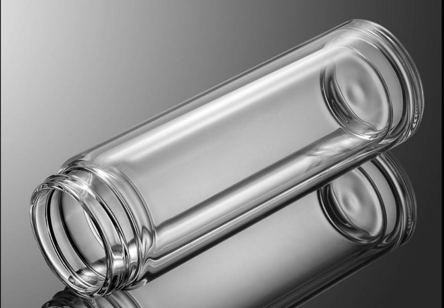 Bình cách nhiệt pha trà thủy tinh borosilicate 2 lớp