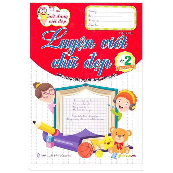 Fahasa - Viết Đúng Viết Đẹp - Luyện Viết Chữ Đẹp - Lớp 2 (Quyển 1)