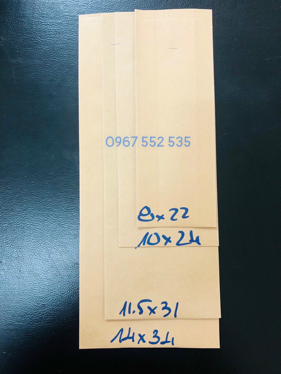 [1kg/size] túi giấy kraft 4 biên - đựng trà cafe