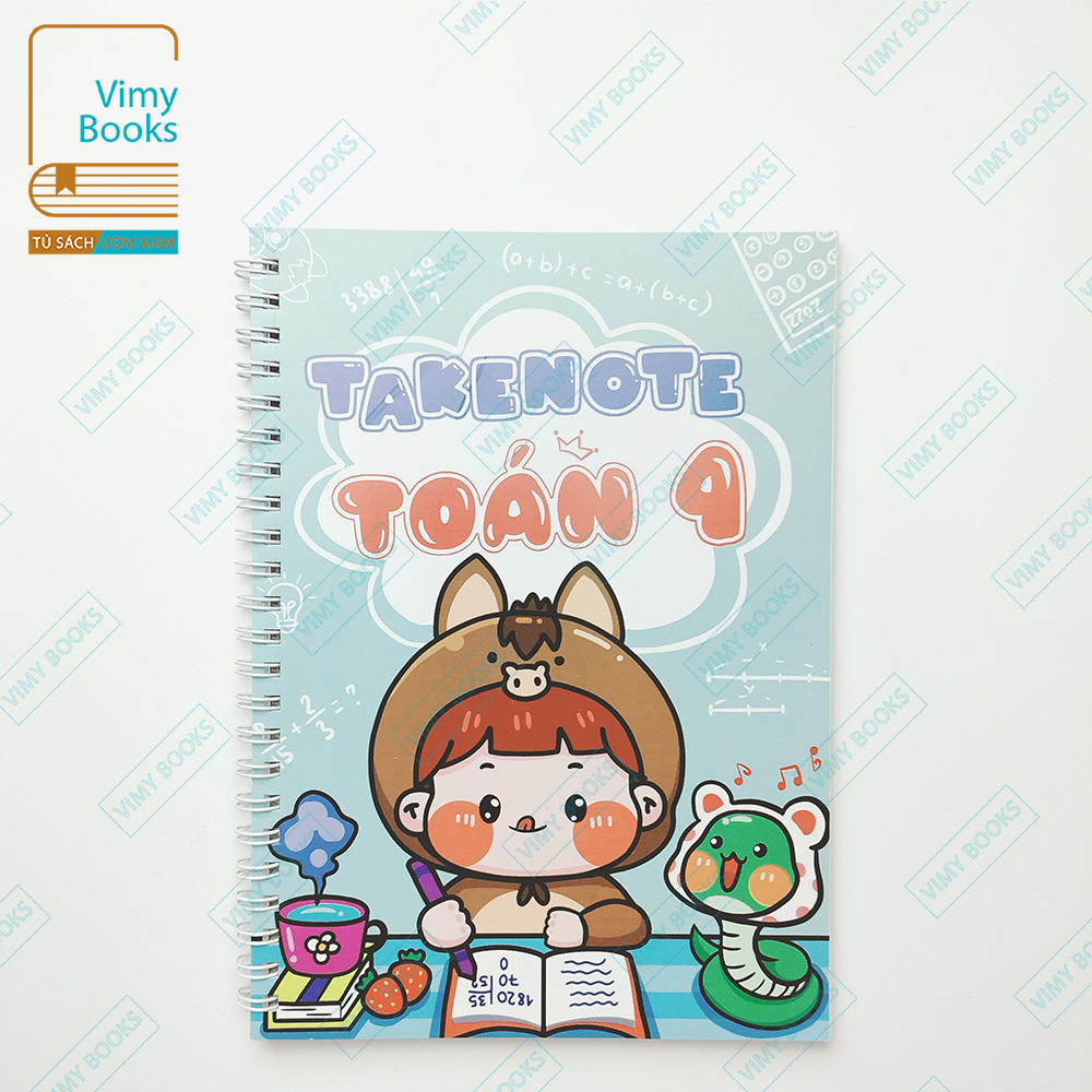 Văn phòng phẩm - sổ tay takenote toán lớp 4 - khổ giấy a5